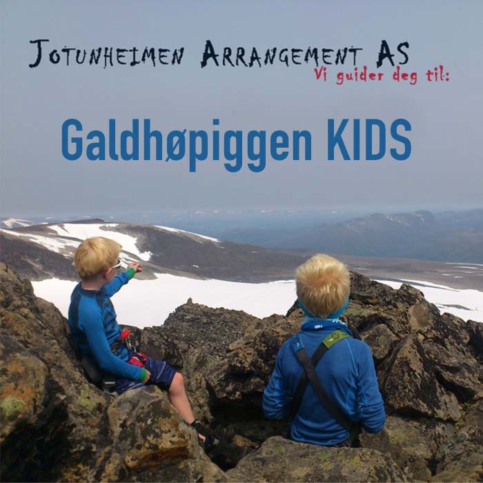 Billettsalg på nett til Galdhøpiggen Kids fjelltur med Jotunheimen Arrangement