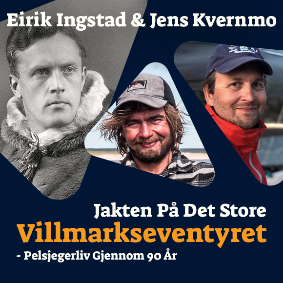 Bilde av Jens Kvernmo og Eirik Ingstad ifm billettsalg til Villmarkseventyret