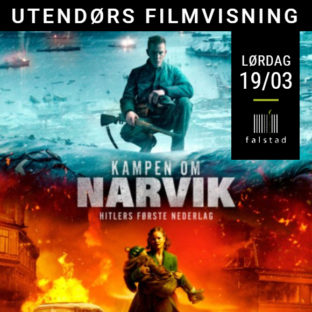 Utendørs filmvisning Kampen om Narvik. Billettsalg kultar.no