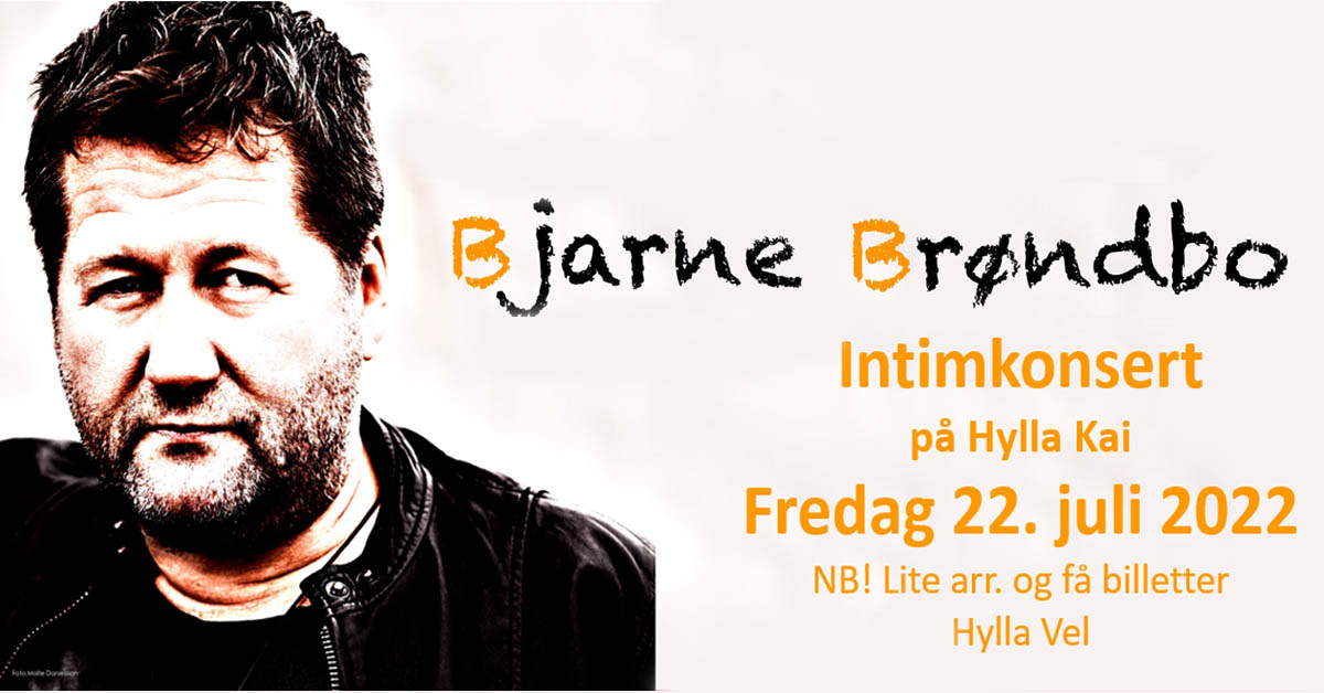 Billettsalg på nett til Intimkonsert med Bjarne Brøndbo på Hylla Røra Inderøy