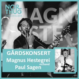 Billettsalg på nett til Magnus Hestegrei på Northuggården sammen med Paul Sagen. Det skjer i Inderøy