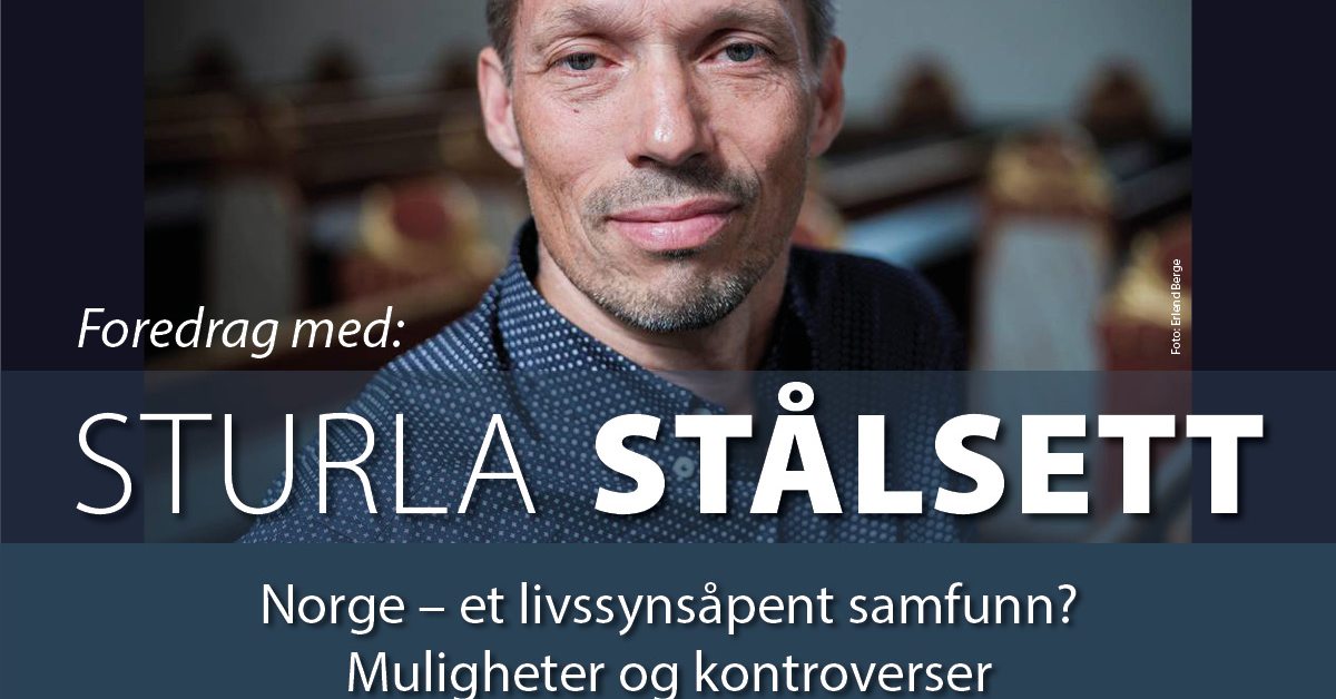 Billettsalg på nett til foredrag med Sturla Stålsett - Livssynsåpent samfunn. Det skjer i Levanger