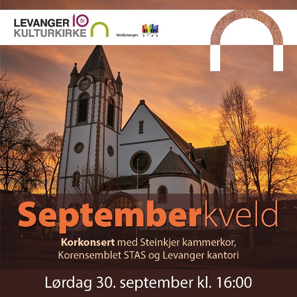 Billettsalg på nett til Septemberkveld i Levanger kirke. Det skjer i Levanger