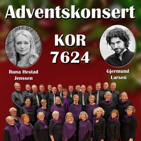 Billettsalg på nett til adventskonsert med kor 7624. det skjer i Levanger.