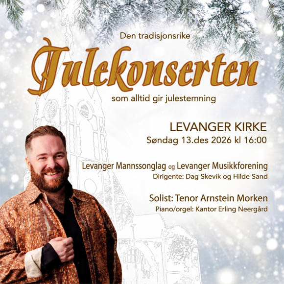 Billettsalg på nett til Den tradisjonsrike julekonserten i Levanger Kirke av kultar.no. Det skjer i Levanger