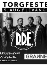 Billettsalg på nett til torgfesten på Levanger med DDE Grannes og Nikolas Wade. Det skjer i Levanger