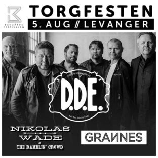 Billettsalg på nett til torgfesten på Levanger med DDE Grannes og Nikolas Wade. Det skjer i Levanger