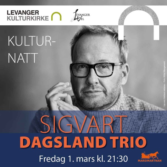 Billettsalg på nett til Sigvart Dagsland Trio i Levanger Kirke. Det skjer i Levanger.
