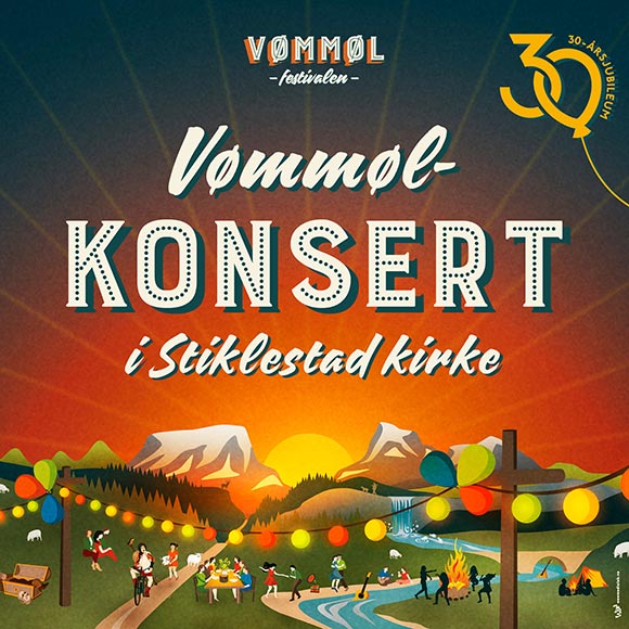 Billettsalg på nett til Vømmølkonsert i Stiklestad Kirke. Det skjer på Verdal.