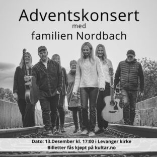 Billettsalg på nett fra Kultar til Adventskonsert med familien Nordbach i Levanger kirke. Det skjer på Levanger
