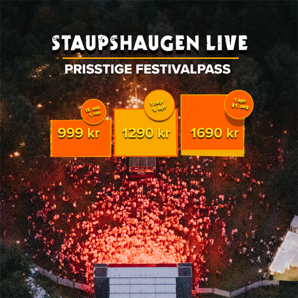 Billettsalg på nett av kultar.no til Staupshaugen Live. Det skjer i Levanger