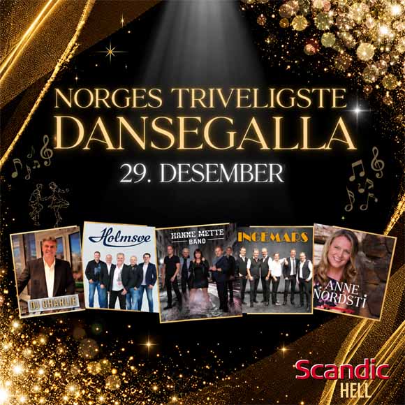 Billettsalg på nett fra Kultar til Norges triveligste dansegalla på Scandic Hell, det skjer på Stjørdal
