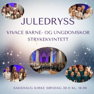 Billettsalg på nett av Kultar til Juledryss med Vivace barne- og ungdomskor. Det skjer på Inderøy.
