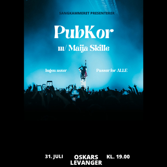Billettsalg på nett av Kultar til Pubkor med Maija Skille. Det skjer på Levanger