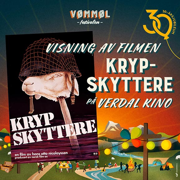 Billettsalg på nett til Krypskyttere på Verdal kino. Det skjer på Verdal
