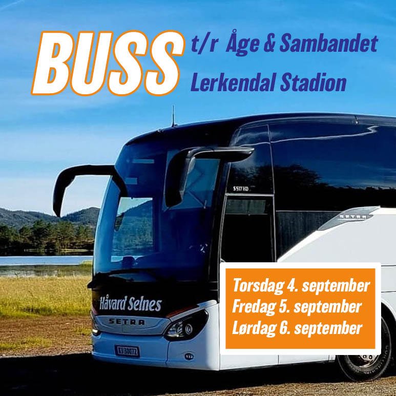 Billettsalg på nett av Kultar til buss t/r Lerkendal og konsert med Åge og Sambandet.