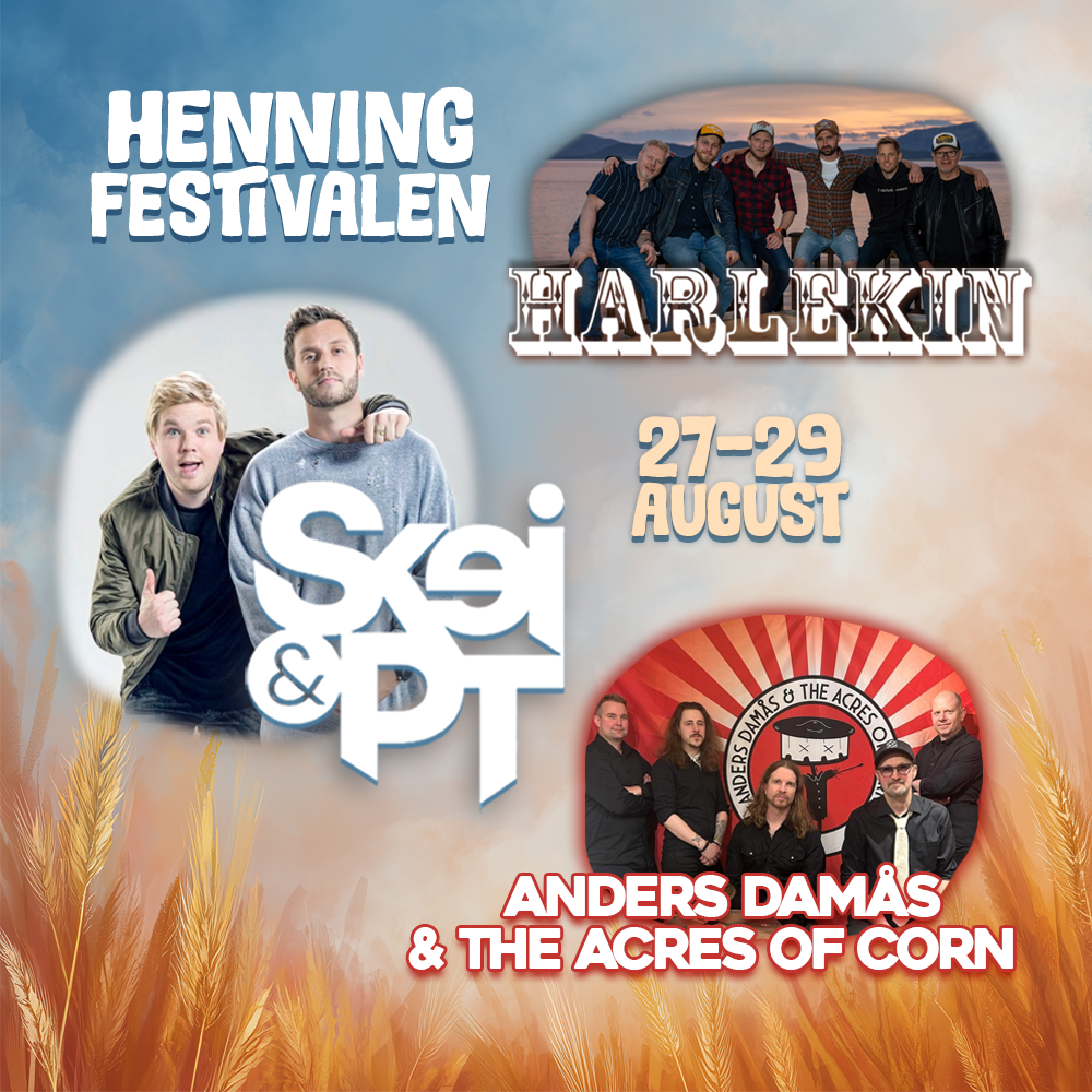 Billettsalg på nett av kultar.no til Henningfestivalen. Det skjer i Steinkjer