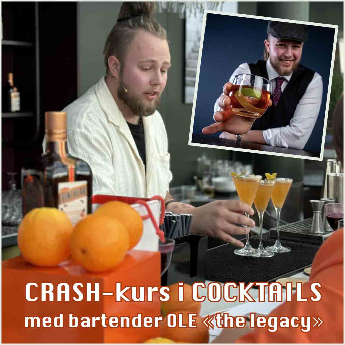 Billettsalg på nett av Kultar til Crashkurs i caoctials på Freyr. Det skjer i Levanger