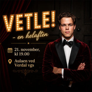 Billettsalg på nett av kultar.no til helaften med Vetle Røsten Granås og Arbeidernes Musikkorps. Det skjer i Verdal