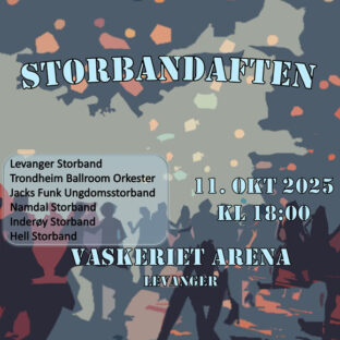 Billettsalg på nett av Kultar til Levanger Storband. Det skjer på Vaskeriet