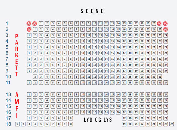Salkart med bilde av nettsalg av Kultar til Spring Awakening med Verdal Teaterlag