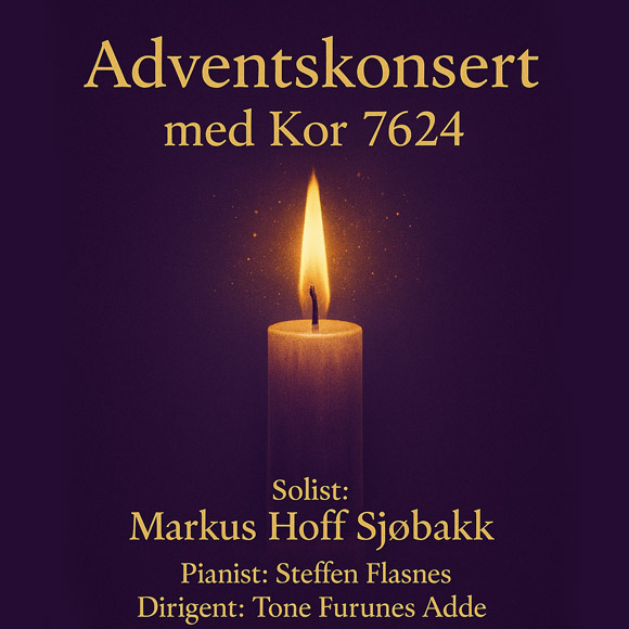 Billettsalg på nett av Kultar til adventskonsert med Kor 7624 i Alstadhaug og Ekne Kirke. Det skjer i Levanger