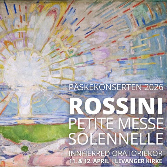 Billettsalg på nett av kultar til påskekonserten i Levanger Kirke med musikk av Rossini. Det skjer i Levanger