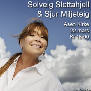 Billettsalg på nett av Kultar til Åsen Kirke med Solveig Slettahjell og Sjur Miljeteig. Det skjer i Levanger