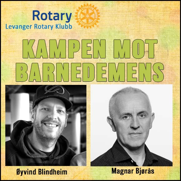 Billettsalg på nett av Kultar til Levanger Rotary og foredrag med Magne Bjørås og Øyvind Blindheim - Kampen mot barnedemens. Det skjer på Levanger