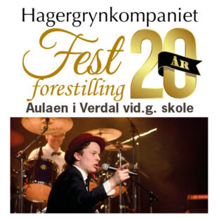 Billettsalg på nett av kultar.no til Hagergrynkopaniet festkonsert 20 år. Det skjer på Verdal