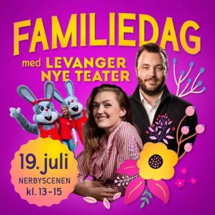 Billettsalg på nett av kultar.no til familiedag med Levanger Nye Teater. Det skjer i Levanger