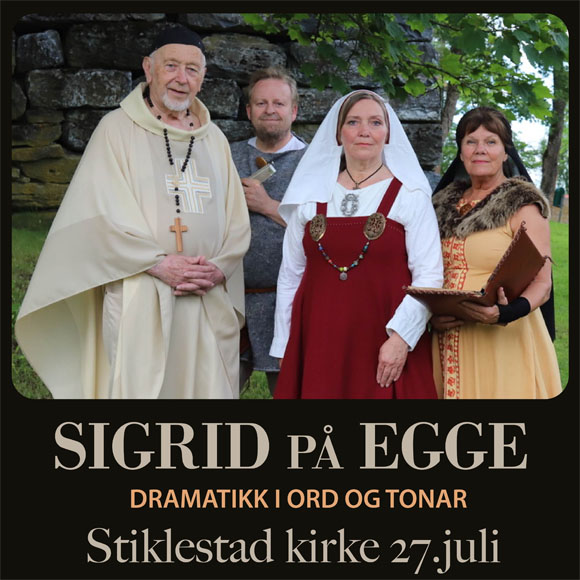 Billettsalg på nett av kultar.no til Sigrid på Egge i Stiklestad kirke. Det skjer i Verdal