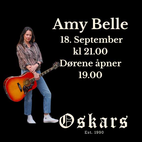 Billettsalg på nett til Amy Belle av kultar.no for konsert på Oskars. Det skjer på Levanger