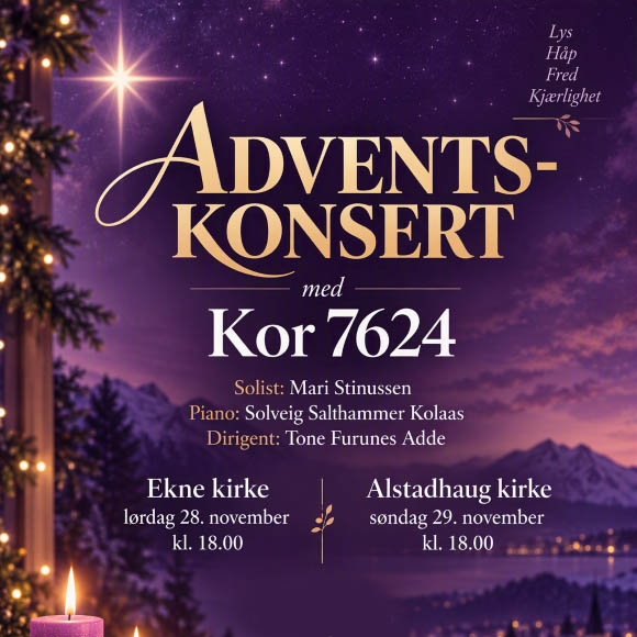 Billettsalg på nett av kultar.no til Kor 7624 på Ekne og Alstadhaug. Det skjer i Levanger