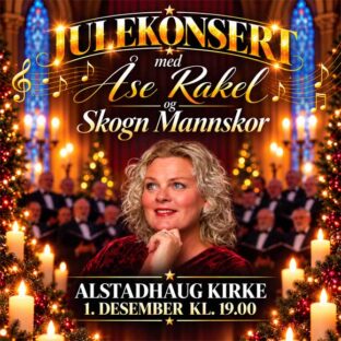 Billettsalg på nett av kultar.no til Åse-Rakel Bøhn og Skogn Mannskor i Alstadhaug Kirke. Det skjer i Levanger