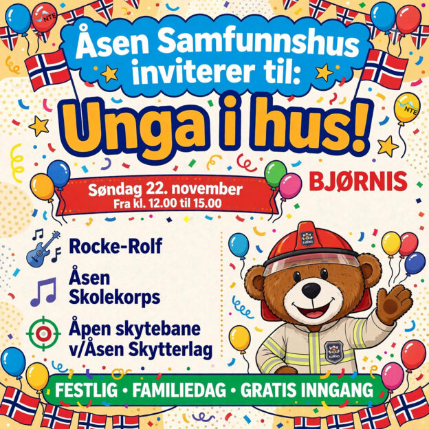 Billettsalg på nett av kultar.no til Unga i hus på Åsen. Det skjer i Levanger